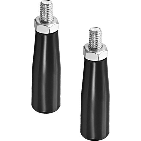 Set of 2 M8 male threaded cranks - Clamping handle - Rotating screw knobs - Spare part for industrial machines (1/5)