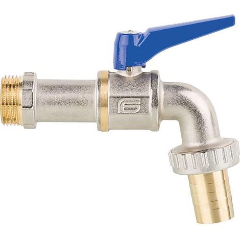 Robinet a boisseau spherique Viva avec raccord et levier en alu PN40, DN25 1"