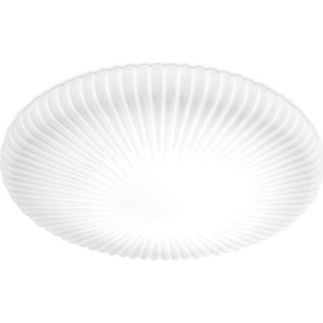 Ideal Lux ATRIUM Integrierte LED-Deckenleuchte aus gemustertem Glas, weiß, 3600 lm, 3000 K (1/2)