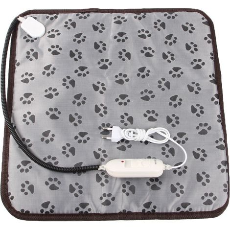 Elektrische Heizdecke für Hunde und Katzen, 45 x 45 cm, elektrische Heizmatte für Welpen und Katzen in der Wohnung