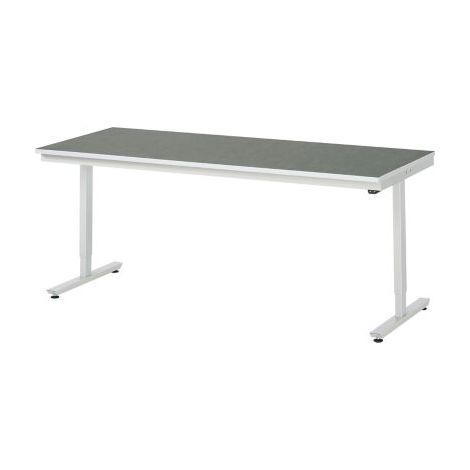 RAU Arbeitstisch adlatus 150 elektrisch höhenverstellbar Linoleum-/Universal-Platte 2000 mm x 800 mm (1/3)