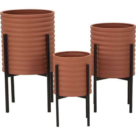 SOPORTE PARA MACETAS MILLY SET DE 3 PIEZAS CM Ø 36X56,5-30X48,5-24X37,5