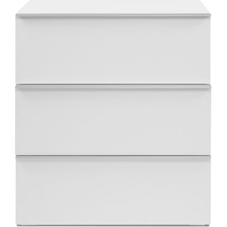 CALICOSY - Meuble de rangement 3 tiroirs blanc L76cm - ORSA (1/5)
