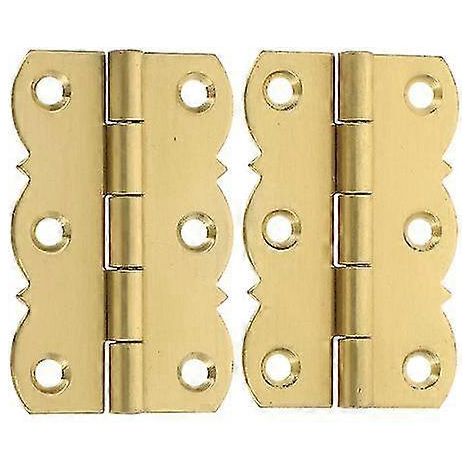 2 charnières pour portes de placard, charnières de boîtier, charnières en cuivre, charnières pour pupitres de piano, charnières de fenêtre, charnières rétro en laiton (1/3)