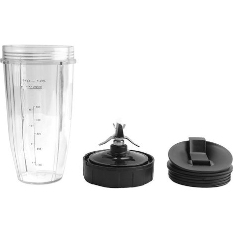 Ersatzteile für Ninja BL450-30, BL456-30, BL480-30 Mixer usw.: 710 ml (24 oz) Becher und Zubehör für 7-Klingen-Mixer. (1/5)