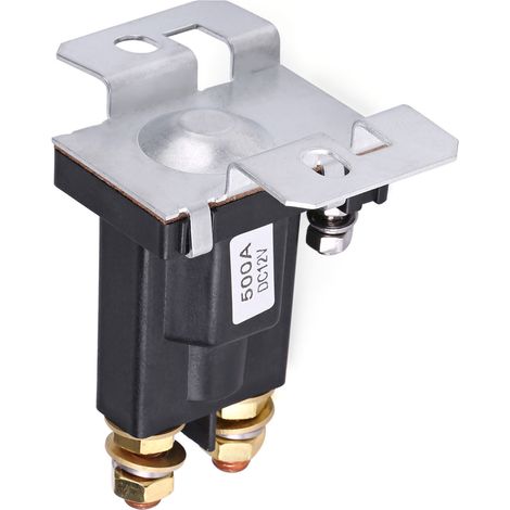 Relais de Démarrage Haute Intensité 500A 12V DC, Contacteur SPST pour Démarreur Auto (1/5)
