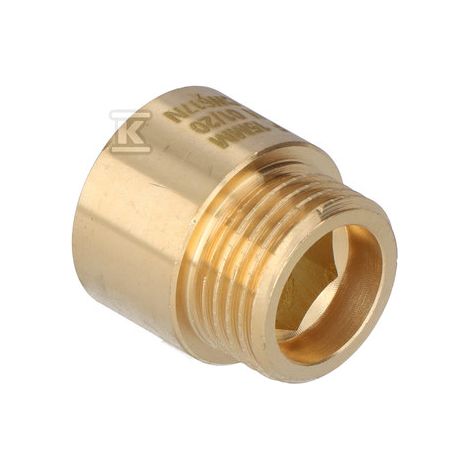 Messingverlängerung 1/2" 15MM gelb O