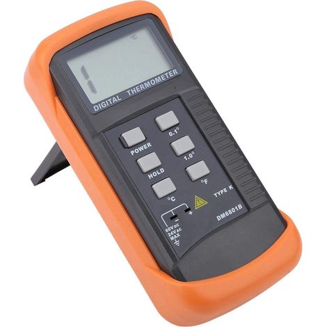 Compteur de température de fonction de conservation des données, -50-1300 thermomètre LCD DM68B, ABS de type K pour bureau à la maison (1/5)