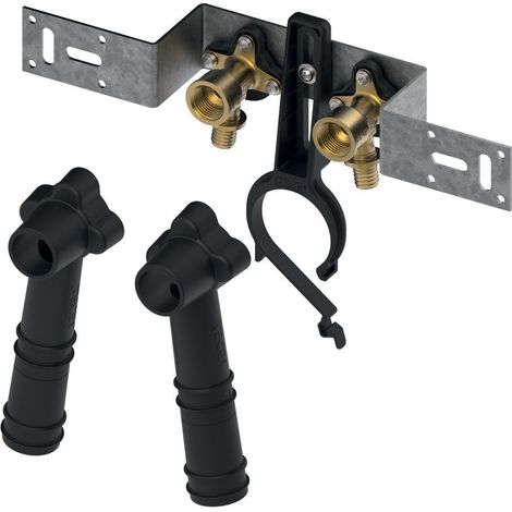 TECE TECEflex Montageeinheit mit Wandscheiben Stichmaß 80 mm, Dimension 16 x Rp 1/2 Siliziumbronze, 720565 (1/3)