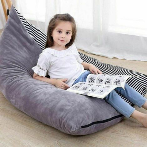 Pouf poire géant pour enfants et adultes - Sac de rangement en peluche, confort et style.