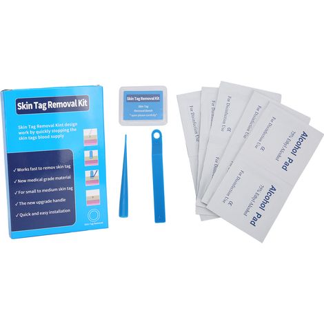 Kit de Suppression d'Acrochordons Rapide avec Outils pour Verrues et Grains de Beauté, Diamètre 2‑5mm, 10 Pièces