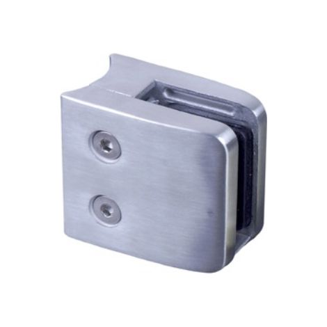 [QUALITE FRANCAISE] - Pince à verre carré pour tube Ø42,4mm - Hauteur 55mm longueur 60mm - Inox 316 - À visser