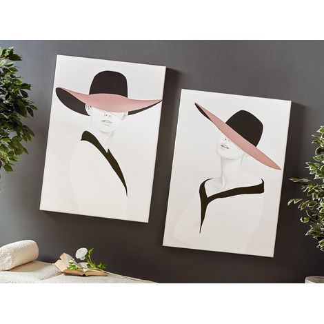 Toile imprimée Pamela Femme 70X100 Cms. lot de 2 70X3X100 Cms (1/3)