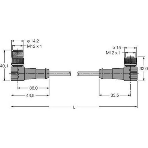 [NEUWERTIG] Turck 6604824 Sensor /Aktor Steckverbinder Konfektioniert Industriestecker B-Ware (1/2)
