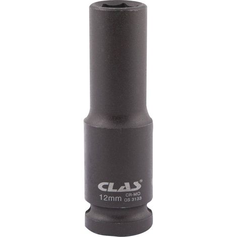 Douille choc 6 pans longue 11mm 1/2" Cr-Mo - OS 3132 - CLAS Equipements (1/2)