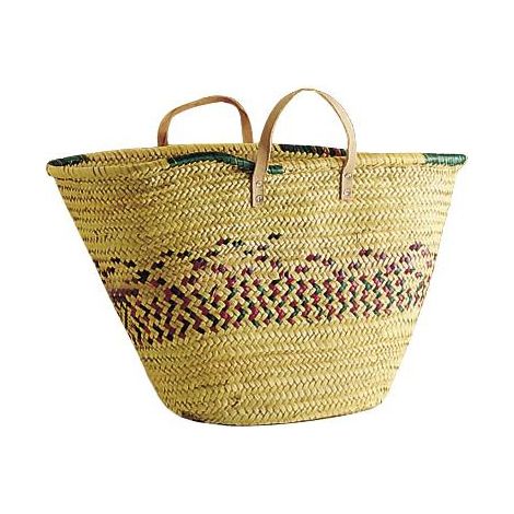 COUFFIN PALMIER COULEUR POIGNEE CUIR 65L