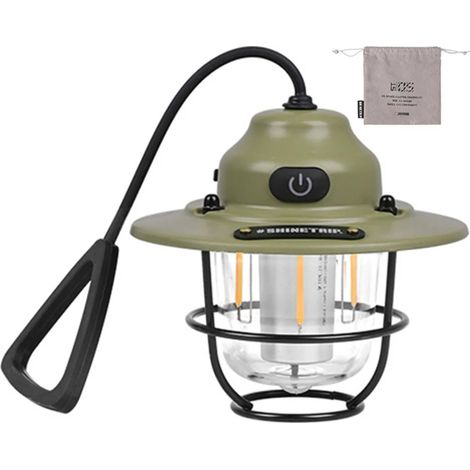 Mini lanternes de camping LED portables, lampe de camping rechargeable Type,C, lampe de tente suspendue, lampe d'urgence pour la randonnée et le camping (1/5)
