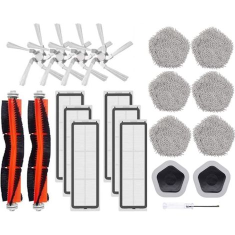 Zubehör für die Xiaomi Dreame Bot W10 und W10 Pro Saugroboter: Hauptseitenbürste, Filter, Wischpad und Wischmopphalter (1/4)