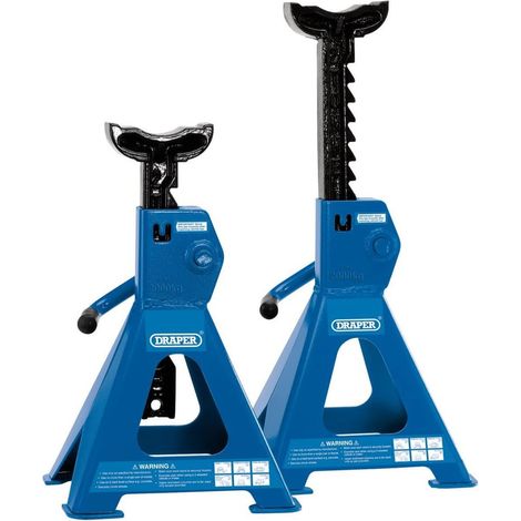 DRAPER AXLE STAND 2 TON FIXED TONNE 2T PER STAND 4T PER SET JACK JACKS 30878 (1/5)