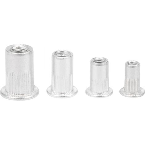 200 Stück Aluminium-Niet-Einsatzmuttern für vertikales Gewinde M3/M4/M5/M6, Kombinationsset, Beutelverpackung (1/5)