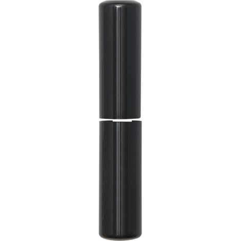 Aufsteckhülse flachrund für Einbohr Türbänder ø 16mm, Aluminium schwarz matt