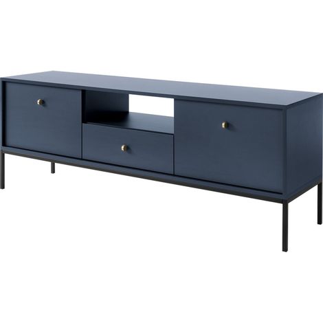 Selsey Meuble TV - MONNE - couleur bleu marine, vintage (1/5)