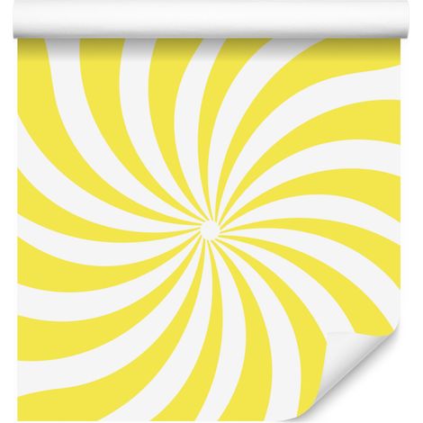 Hippie-Hintergrundtapete in Gelb, Weiß und Creme für Wohn- und Schlafzimmer, 50 x 1000 cm (1/5)