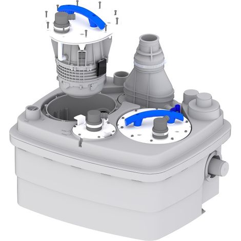 Saniflo Sanicubic 2 Pro 6102 Heavy Duty Pump Macerator WC Basin Bath Shower (1/3)