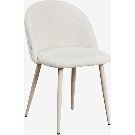 Tavolo da pranzo Kana Deluxe in tessuto bouclé SKLUM