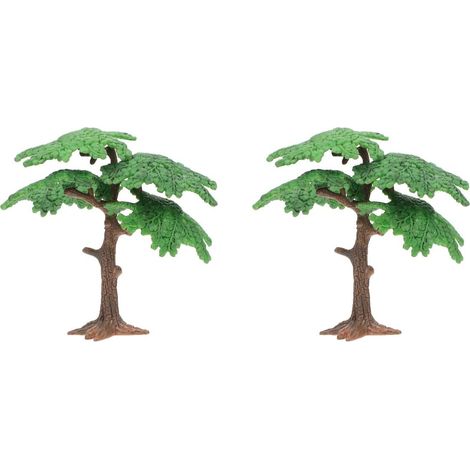 6 Ensembles Arbre de Pin Artificiel Décoration Aquarium Ornements Naturels pour Terrarium Paysage Miniature (1/5)