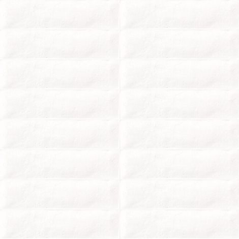 Carrelage effet Zellige Blanc 18,4x4,6x0,85 cm Terronys - Sol et mur intérieur (vendu par carton de 0,51 m²) - RO'MA CARRELAGE