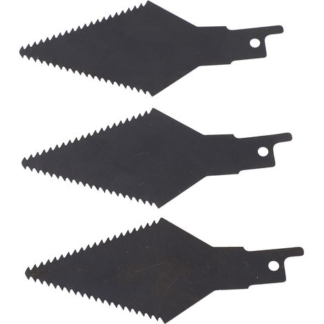 Lot de 3 lames en acier au carbone à double tranchant pour le nettoyage des joints de carrelage et des joints de ciment. (1/5)