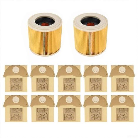 Sacs et filtres à cartouche pour aspirateur Karcher WD2 WD2.200 MV2 A2004 6.904-322.0 (aspirateur eau et poussière) (1/5)