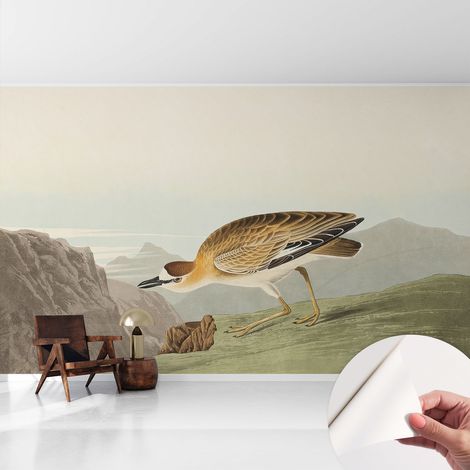 Papier peint autocollant Mural avec colle pour salon et chambre Décoration murale rapide Oiseau des montagnes 416x254 cm (1/5)