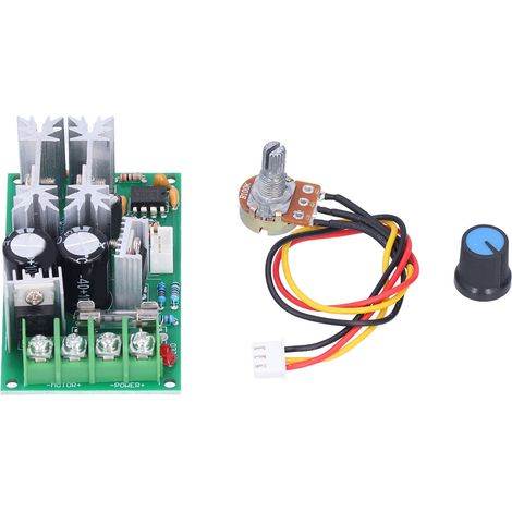 Commutateur de contrôleur de vitesse de moteur PWM, régulateur électronique, Module d'entraînement haute puissance DC10-60V 20A (1/5)