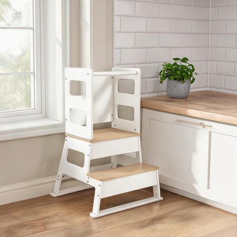 Tour d'apprentissage Montessori 55 cm avec tableau noir bianco (1/5)