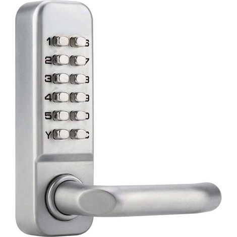Waterproof Mechanical Combination Lock, 1-11 Digit Code, Security Password, Keyless Mechanical Combination Lock for Wooden Office Doors (1/5)