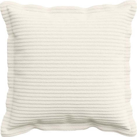 vidaXL Funda de almohada 2 uds. HOUTEN Crema 45 x 45 cm pana (1/2)