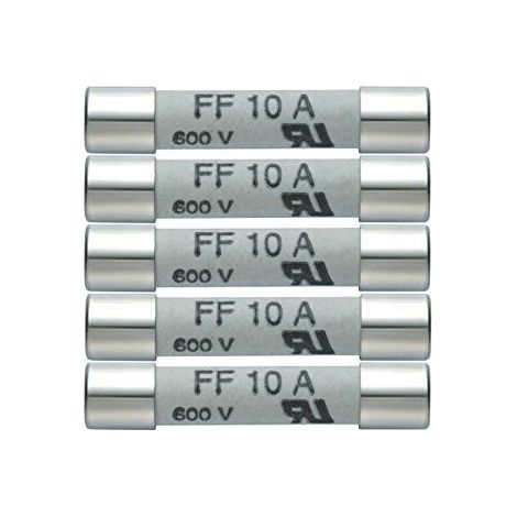 Fusible testo 0590 0005 10A 600V paquete de 5