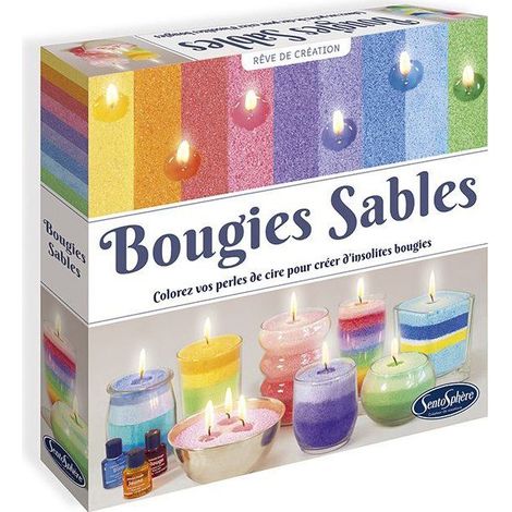 Creative Candle Kit - SENTOSPHERE - Sand Candles - Wax in Sand Form - Different Sand Colors - Ages 14+ (1/4)