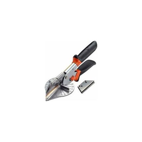 Tijeras de inglete angulares de 45° a 135°, tijeras multifuncionales para conductos, herramienta de corte de cuarto de círculo para cortar tuberías, ramas y cables de PVC, PPR y PE. Incluye 10 cuchill (1/5)
