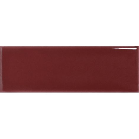Carrelage grès cérame FÄRGBLOCK 15x5 cm Bordeaux - Brillant / Poli - boîte de 0.60 m2 - Gioia Materia