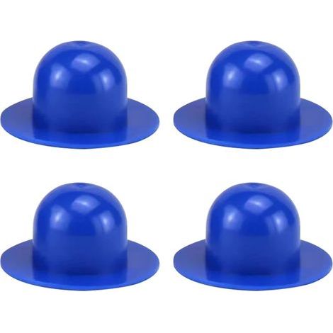 Lot de 4 bouchons de piscine - Adaptateur de piscine - Kit de raccordement pour piscine - Bouchons d'étanchéité compatibles avec la vivification de l'eau (4, bleu) (1/5)