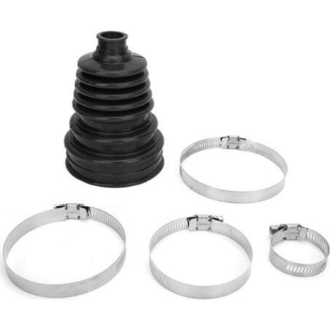 Universelle Silikon-Staubschutzmanschette für CV-Gelenke, Kugelkopf-Rundklemm-Set mit konstanter Drehzahl, Schwarz (1/4)