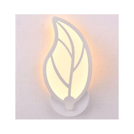 Applique murale LED en forme de feuille simple personnalité créative lampe de chevet chambre salon nordique TV mur fond L206 (1/4)