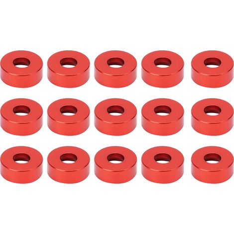 15 pièces Vis à tête fraisée M3 Rondelle en Alliage d'Aluminium pour Modèles RC (1/5)