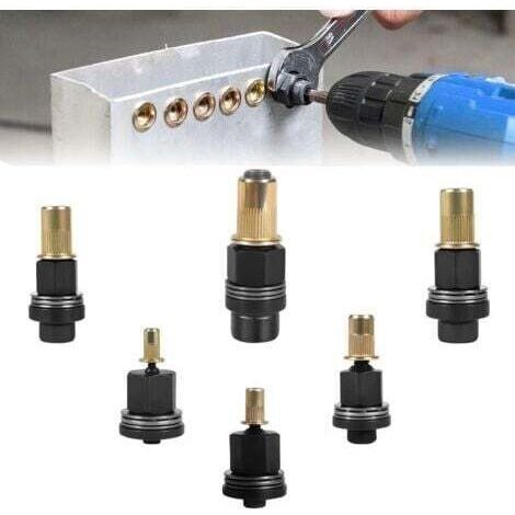 Lot de 6 pinces à écrou à riveter M3 M4 M5 M6 M8 M10 - Riveteuse manuelle, écrous à sertir - Outil de rivet manuel - Conçu pour les espaces étroits (1/5)