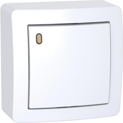 Bouton-poussoir ALRÉA 10A en saillie lumineux - SCHNEIDER ELECTRIC - SHN0262052P (1/2)