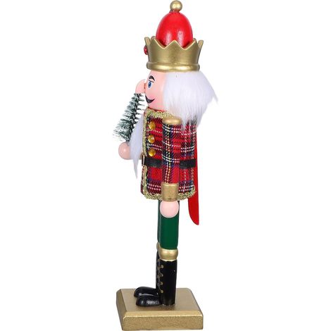 Soldat Casse-Noisette en Bois 26cm, Décoration Traditionnelle de (1/5)