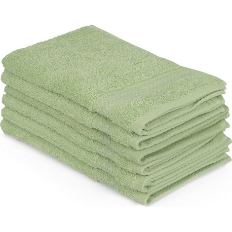 Set di salviette Set 100% Cotone Verde 500 gr/m² (1/5)